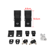 For 2007+ Jeep Wrangler JK JKU JL JLU Gladiator JT Latch Locking Hood Catch Kit RT-TCZ