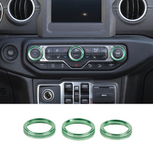 For 2018+ Jeep Wrangler JL JLU & Gladiator JT Air Conditioner Switch Knob Cover Trim Style A RT-TCZ