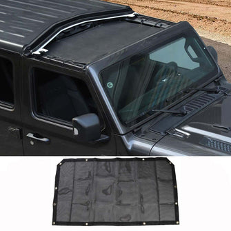 For 2018+ Jeep Wrangler JL & Gladiator JT Sun Shade Mesh Bikini Top Sunshade UV Protection RT-TCZ