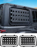For 18+ Jeep Wrangler JL 2pcs Rear Window Glass Armor Cover
