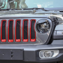 RT-TCZ Front Grill Grille Inserts Ring Trim For 2018-2023 Jeep Wrangler JL & Gladiator JT Accessories