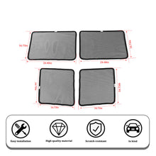 For 2007-2017 Jeep Wrangler JK Car Front & Rear Window SunShade Bug Insect Screen Mesh 4pcs RT-TCZ