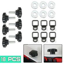For 2007+ Jeep Wrangler JK JL TJ 4 door Hardtop Thumb Screws Quick Removal Hardtop Bolts with 6 Tie Down Anchors RT-TCZ