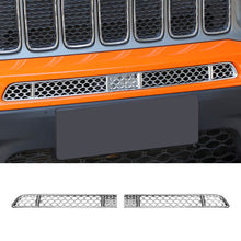RT-TCZ Front Face Grille Insect Mesh Net Decor Cover for Jeep Renegade 2019+ Chrome