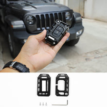 For 2018+ Jeep Wrangler JL JLU JT Key Fob Cover Case Holder Shell