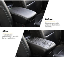 For Jeep Wrangler JL JLU/JT 2018+ Center Console Armrest Box Pad Cover Black Crack Pattern Surface Waterproof Rubber Anti Scratches