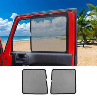 RT-TCZ Car Front Window SunShade Bug Insect Screen Mesh For Jeep Wrangler JK 2007-2017