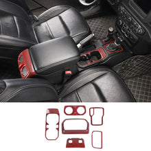 For 2018+ Jeep Wrangler JL JLU & Gladiator JT 6PCS Gear Shift Cup Holder Rear Air Vent Trim Kit RT-TCZ