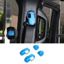 For 2018+ Jeep Wrangler JL JLU 4Pcs Carbon Fiber Seat Belt Buckle Decoration Trim Cover Kit RT-TCZ