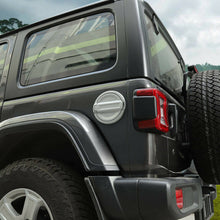 RT-TCZ Car Fuel Filler Door Gas Cap Lid Cover Accessories for 2018+ Jeep Wrangler JL JLU Silver