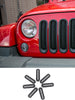 For 2007-2017 Jeep Wrangler JK JKU Clip-in Front Grille Mesh Inserts Trim RT-TCZ