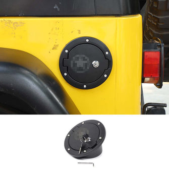 RT-TCZ Car Door Fuel Tank Cover Gas Cap Locking For Jeep Wrangler TJ 1997-06 Accessories