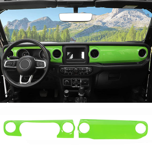 RT-TCZ for Wrangler JL Interior Trim Kit Pink, Dash Steering Wheel Trim  Bezel for Jeep Wrangler JL JLU 2018-2023 Pink Interior Accessories 20pcs