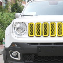 RT-TCZ Front Grill Mesh ABS Grille Insert Guard Cover Trim For 2016-2018 Jeep Renegade