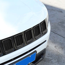 For 2017-2020 Jeep Compass 7pcs Front Grille Insert Mesh Cover Trim Bezels RT-TCZ