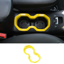 For 2016+ Jeep Renegade Interior Front Water Cup Holder Trim Cover Decor Ring RT-TCZ