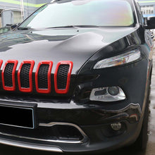 For 2014-2018 Jeep Cherokee Front Grill Inserts Grille Cover Frame Trim RT-TCZ