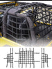 For 1997-2006 Jeep Wrangler TJ 3Pcs Mesh Cargo Netting Roof Net (Black)