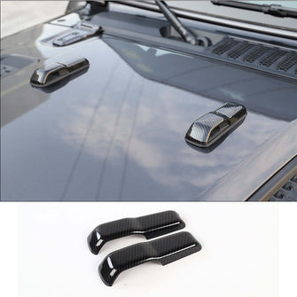 RT-TCZ Engine Hood Hinge Trim Cover Stickers for 2018+ Jeep Wrangler JL & 2020+ Jeep Gladiator JT Exterior Accessories