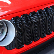 For 2024+ Jeep Wrangler JL/Gladiator JT Upgrade Front Honeycomb Mesh Grille with Camera Inserts Trim