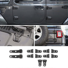 For 2018+ Jeep Wrangler JL 12X Side Door+ Hood+Spare Tire Hinge Cover