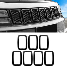 RT-TCZ Front Grille Inserts Grill Cover Trim Kit for 2017-2021 Jeep Grand Cherokee WK2 Exterior Accessories Black
