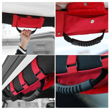 For Jeep Wrangler TJ JK JL Red Roll Bar Grab Grip Handles Sunglasses Storage Bag