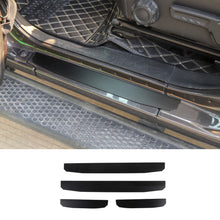 For 2018+ Jeep Wrangler JL JLU & Gladiator JT 4Doors 4 x Car Door Sill Protection Strip Cover RT-TCZ