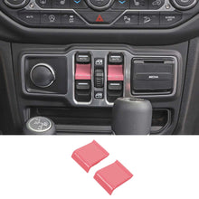 For 2018+ Jeep Wrangler JL JT Window Lift Switch Button Cover Trim RT-TCZ