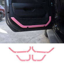 For 2018+ Jeep Wrangler JLU & Gladiator JT 4 Doors 4PCS Interior Door Net Pocket Decoration Cover Trim Bezel RT-TCZ