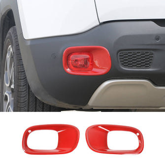 RT-TCZ Exterior Rear Tail Fog Light Lamp Cover Trim Frame For Jeep Renegade 2016+