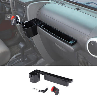 For 2007-2010 Jeep Wrangler JK Co-pilot Handle Storage Box Phone Holder Base Black RT-TCZ