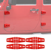 For 2007-2017 Jeep Wrangler JK JKU 4-Door Door Hinge Trim Cover ABS 8PCs RT-TCZ