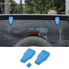 For 2018+ Jeep Wrangler JL Rear Tail Door Window Hinge & Rear Rain Wiper Nozzle Decorative Cover Trim RT-TCZ