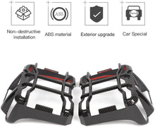 For 2018-2020 Jeep Wrangler JL JLU Taillight Guards Protectors Cover Trim, Applicable LED Light, Carbon Fiber RT-TCZ