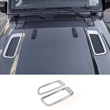 For 2018+ Jeep Wrangler JL JLU Hood Engine Bonnet Air Vent Outlet Cover Trim RT-TCZ