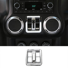 For 2011-2018 Jeep Wrangler JK Unlimited 4 Door Window Switch Button Cover Trim (Chrome)