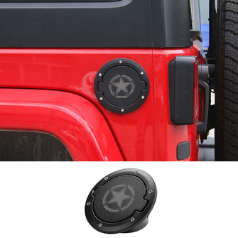 RT-TCZ Fuel Filler Door Cover Gas Cap Exterior Accessories For Jeep Wrangler JK & Unlimited 2007-2017