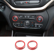 For 14+ Jeep Grand Cherokee/Cherokee Interior Audio Switch Button Cover Trim Ring RT-TCZ