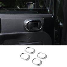 For 2007-2010 Jeep Wrangler JK JKU Door Handle Grab Knob Trim Cover Ring Inserts RT-TCZ