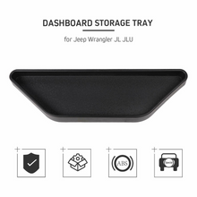 RT-TCZ Interior Dashboard Storage Tray Dash Console Storage Box for 2018+ Jeep Wrangler JL JLU & Gladiator JT Black