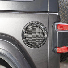For 2018+ Jeep Wrangler JL JLU Fuel Tank Door Gas Cap Cover, Carbon Fiber