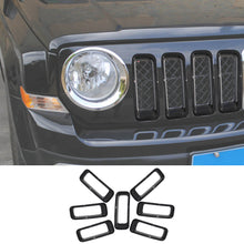 For 2011-2016 Jeep Patriot Front Grille Inserts Ring Trim Cover 7pcs/set RT-TCZ
