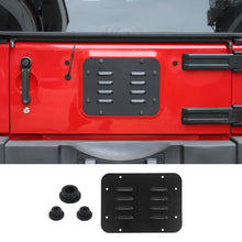 For 2007-2017 Jeep Wrangler JK Rear Tailgate Exhaust Plate & Rubber Plug Screw Trim RT-TCZ