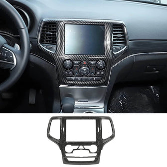 For 2019-2021 Jeep Grand Cherokee Interior Central Navigation Panel, Center Control GPS Cover Trim RT-TCZ