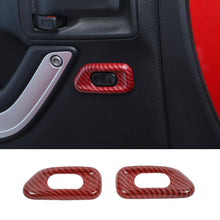 For 2010-2017 Jeep Wrangler JK Door Handle Lock Switch Button Cover Decoration Frame Trim ABS RT-TCZ