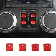 For Jeep Wrangler JK 2012-2017 Aluminum Alloy Interior Window Control Switch Button Cover Trim RT-TCZ