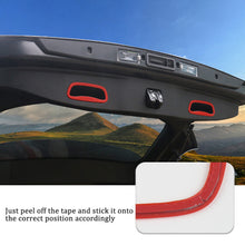 For 2014-18 Jeep Cherokee 2x Rear Trunk Bezel Handle Grab Cover Trim Ring