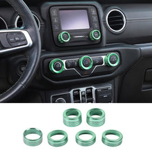 For 2018+ Jeep Wrangler JL/Gladiator JT Air Conditioner Headlight Switch Knob Trim Kit RT-TCZ