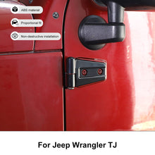 For 2007-2018 Jeep Wrangler JK 2Doors Exterior Door Hinge Decor Covers Trim Black RT-TCZ